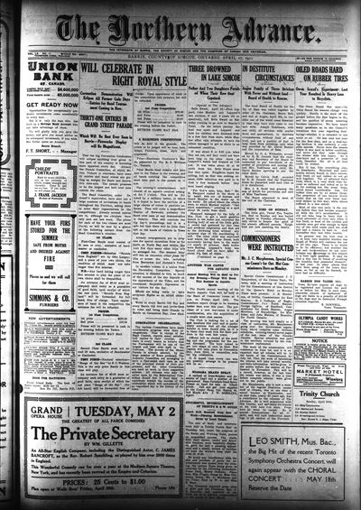 Northern Advance, 27 Apr 1911