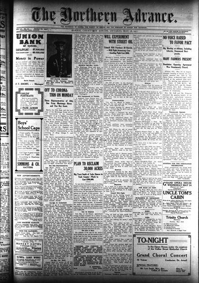 Northern Advance, 18 May 1911