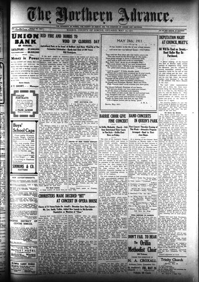 Northern Advance, 25 May 1911