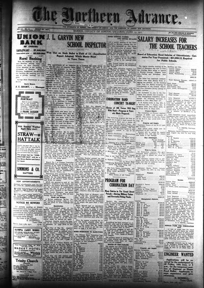 Northern Advance, 15 Jun 1911