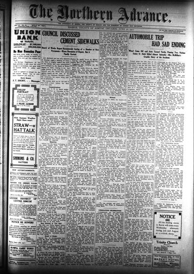 Northern Advance, 22 Jun 1911