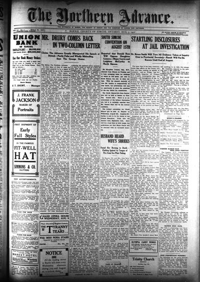 Northern Advance, 3 Aug 1911