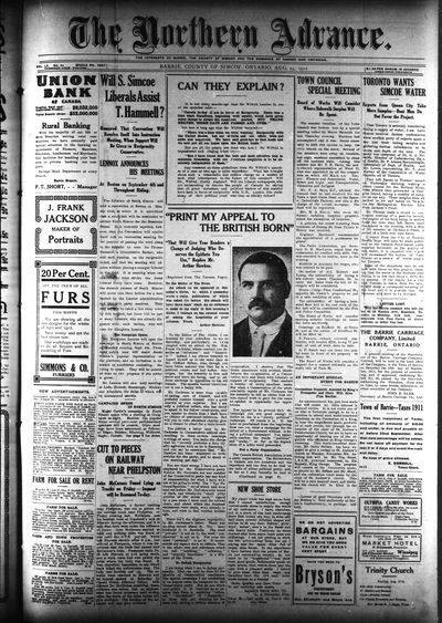 Northern Advance, 24 Aug 1911