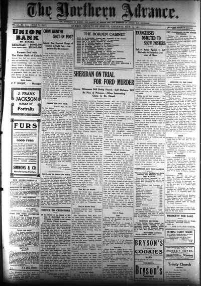 Northern Advance, 12 Oct 1911