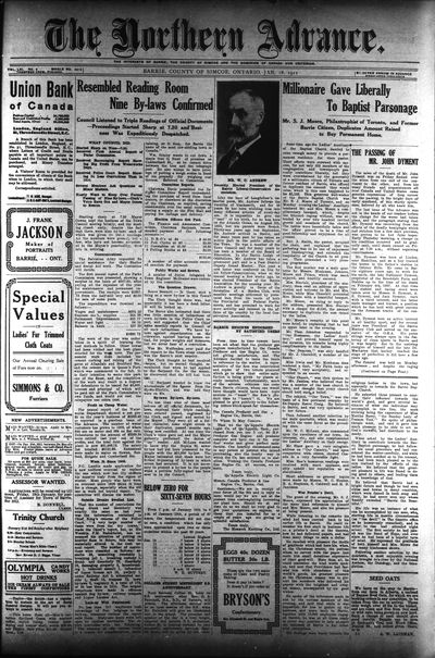 Northern Advance, 18 Jan 1912