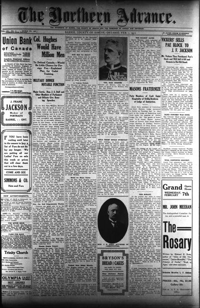 Northern Advance, 1 Feb 1912