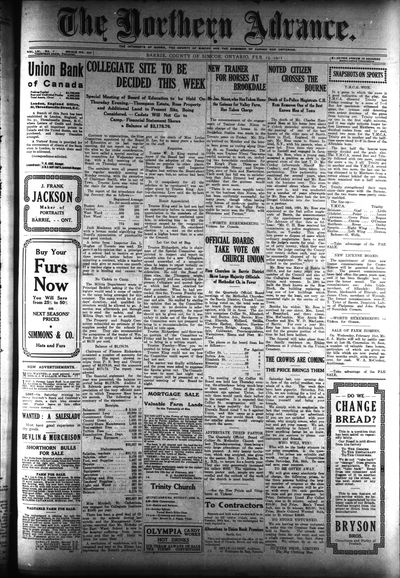 Northern Advance, 15 Feb 1912