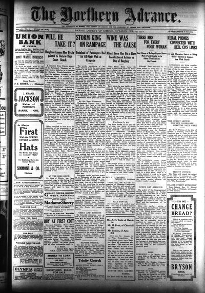 Northern Advance, 29 Feb 1912