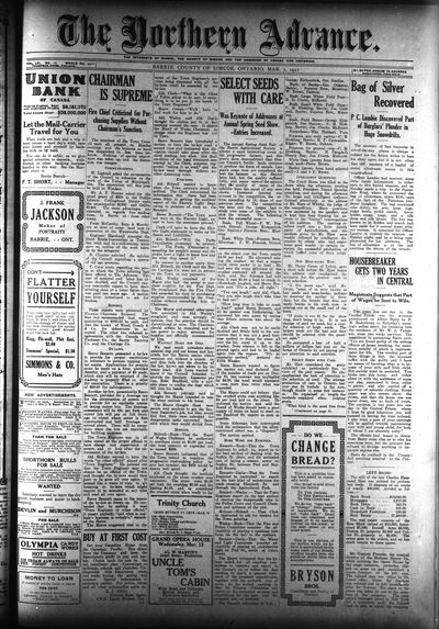 Northern Advance, 7 Mar 1912