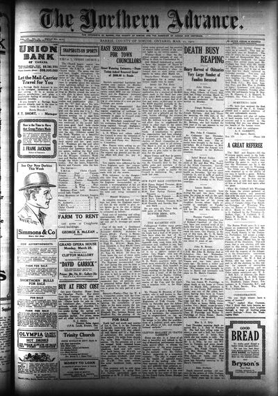 Northern Advance, 21 Mar 1912