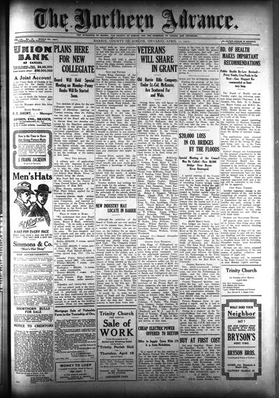 Northern Advance, 11 Apr 1912