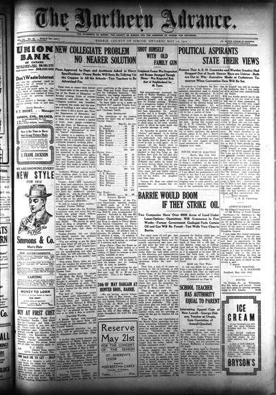 Northern Advance, 16 May 1912