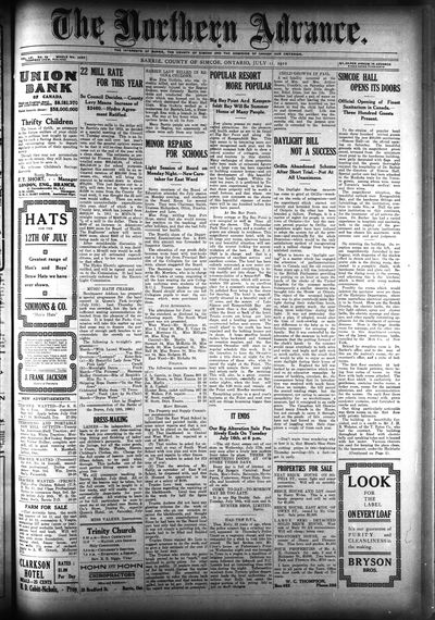 Northern Advance, 11 Jul 1912