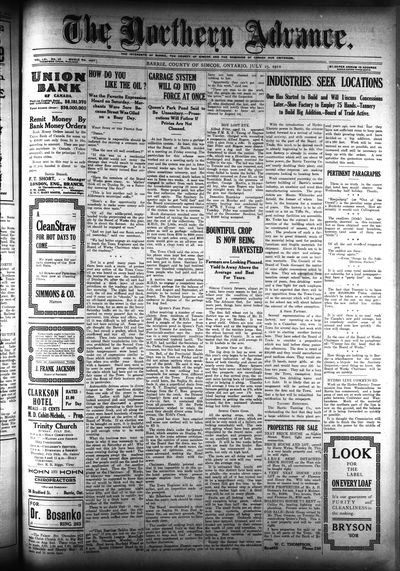 Northern Advance, 25 Jul 1912