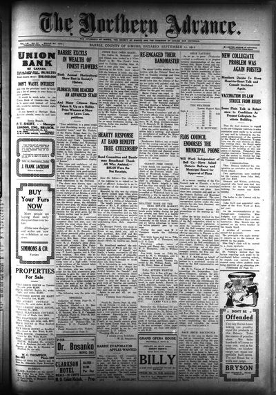 Northern Advance, 12 Sep 1912