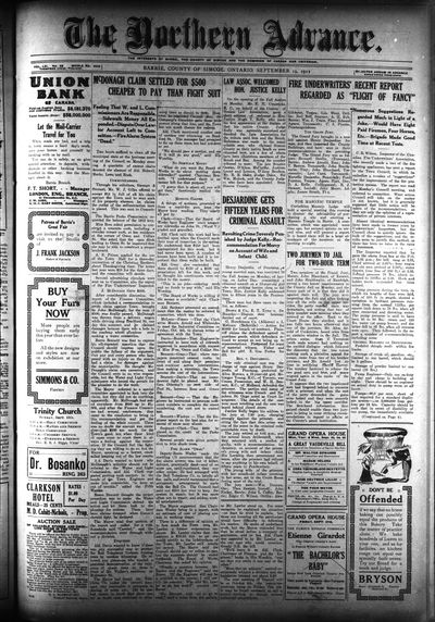 Northern Advance, 19 Sep 1912