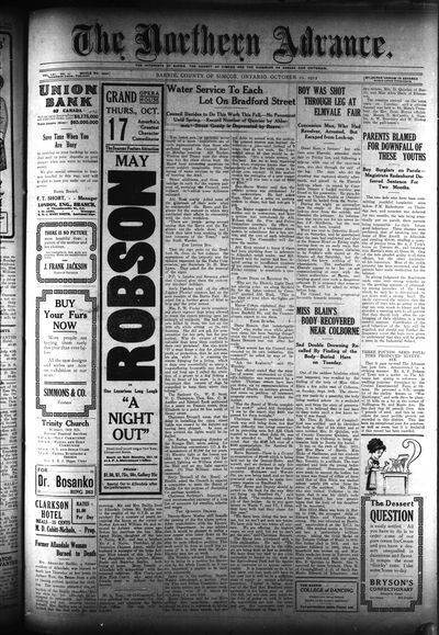 Northern Advance, 10 Oct 1912