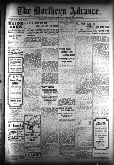 Northern Advance, 17 Oct 1912