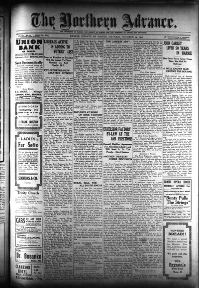 Northern Advance, 24 Oct 1912