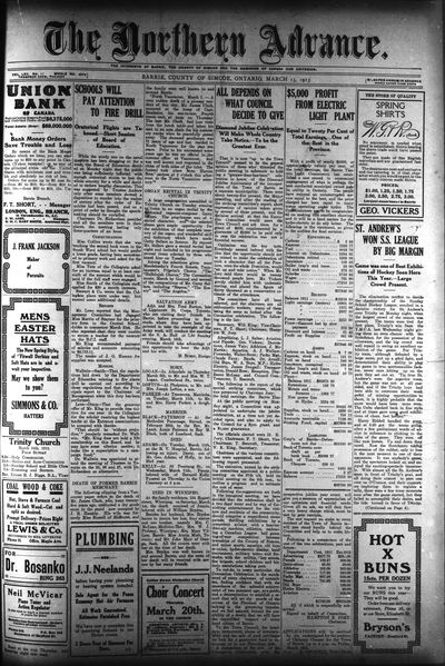 Northern Advance, 13 Mar 1913