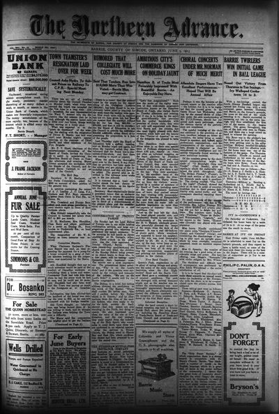 Northern Advance, 5 Jun 1913