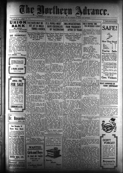 Northern Advance, 12 Jun 1913