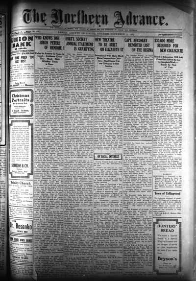 Northern Advance, 13 Nov 1913