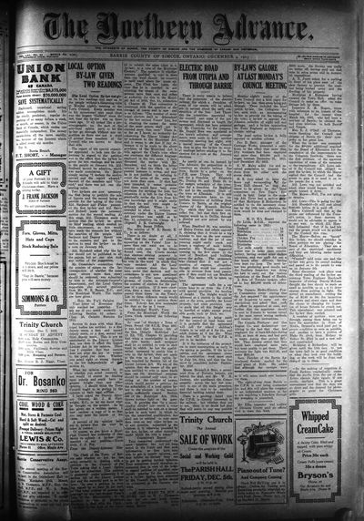 Northern Advance, 4 Dec 1913