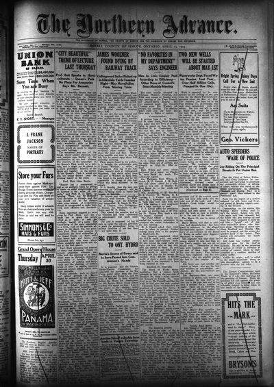 Northern Advance, 23 Apr 1914