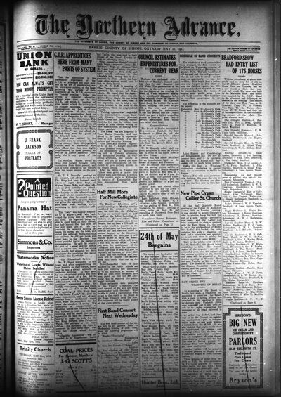 Northern Advance, 21 May 1914