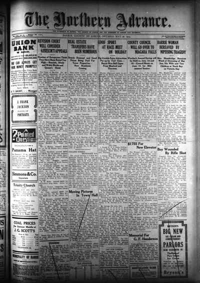 Northern Advance, 28 May 1914