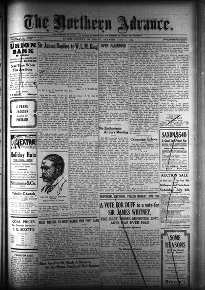 Northern Advance, 25 Jun 1914