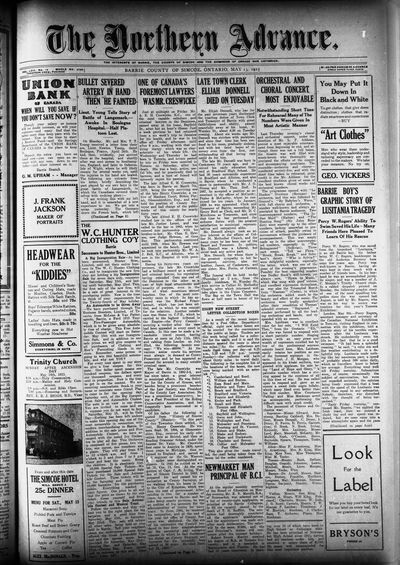 Northern Advance, 13 May 1915