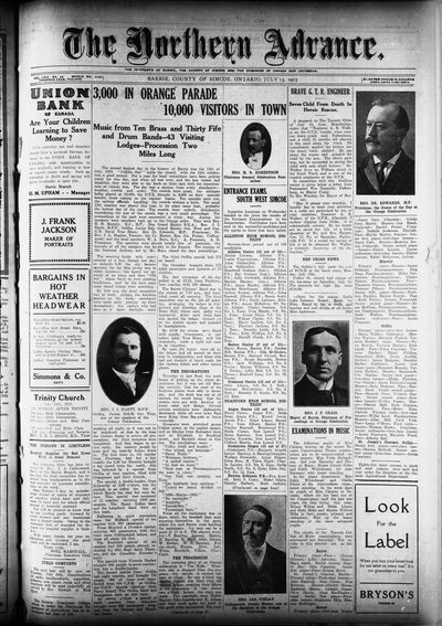 Northern Advance, 15 Jul 1915