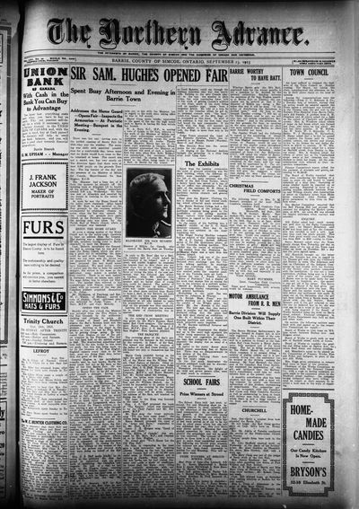 Northern Advance, 23 Sep 1915