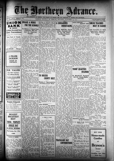 Northern Advance, 14 Oct 1915