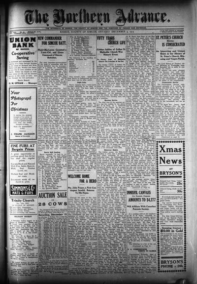 Northern Advance, 9 Dec 1915