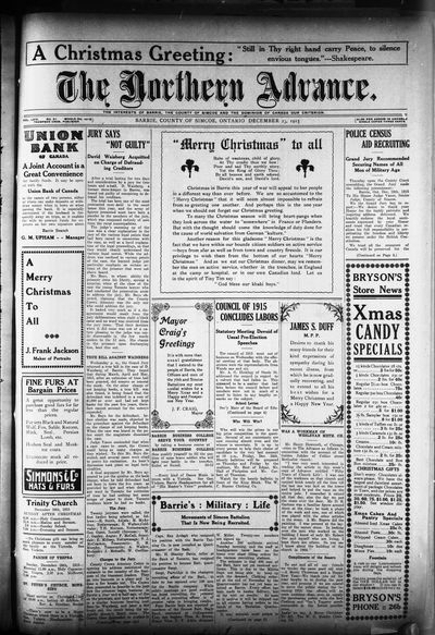 Northern Advance, 23 Dec 1915