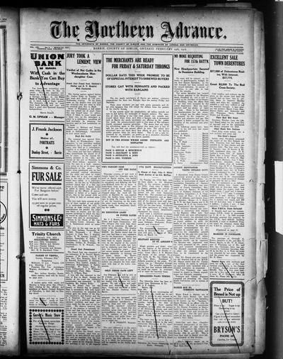 Northern Advance, 24 Feb 1916