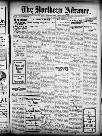 Northern Advance, 6 Jul 1916