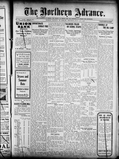 Northern Advance, 13 Jul 1916