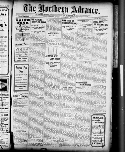 Northern Advance, 24 Aug 1916