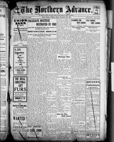 Northern Advance, 21 Dec 1916