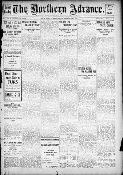 Northern Advance, 22 Feb 1917