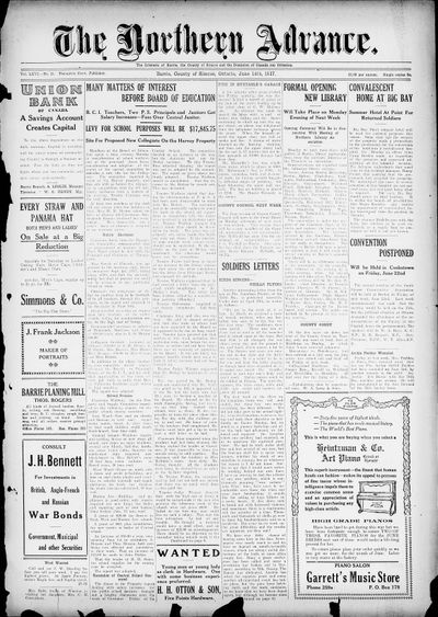 Northern Advance, 14 Jun 1917