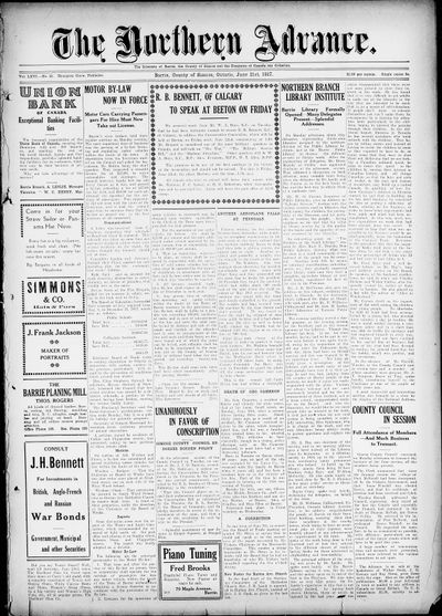 Northern Advance, 21 Jun 1917