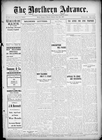 Northern Advance, 26 Jul 1917