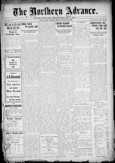 Northern Advance, 24 Jan 1918