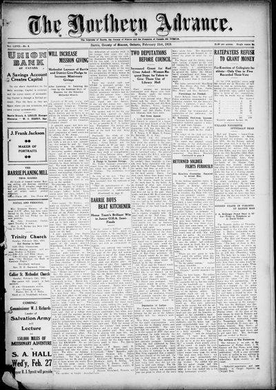 Northern Advance, 21 Feb 1918