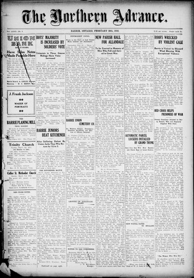 Northern Advance, 28 Feb 1918